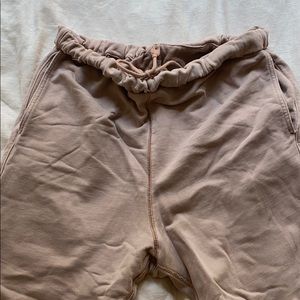 Free people movement distressed mauve sweatpant